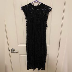 Mossino Black Lace Dress Medium with lining